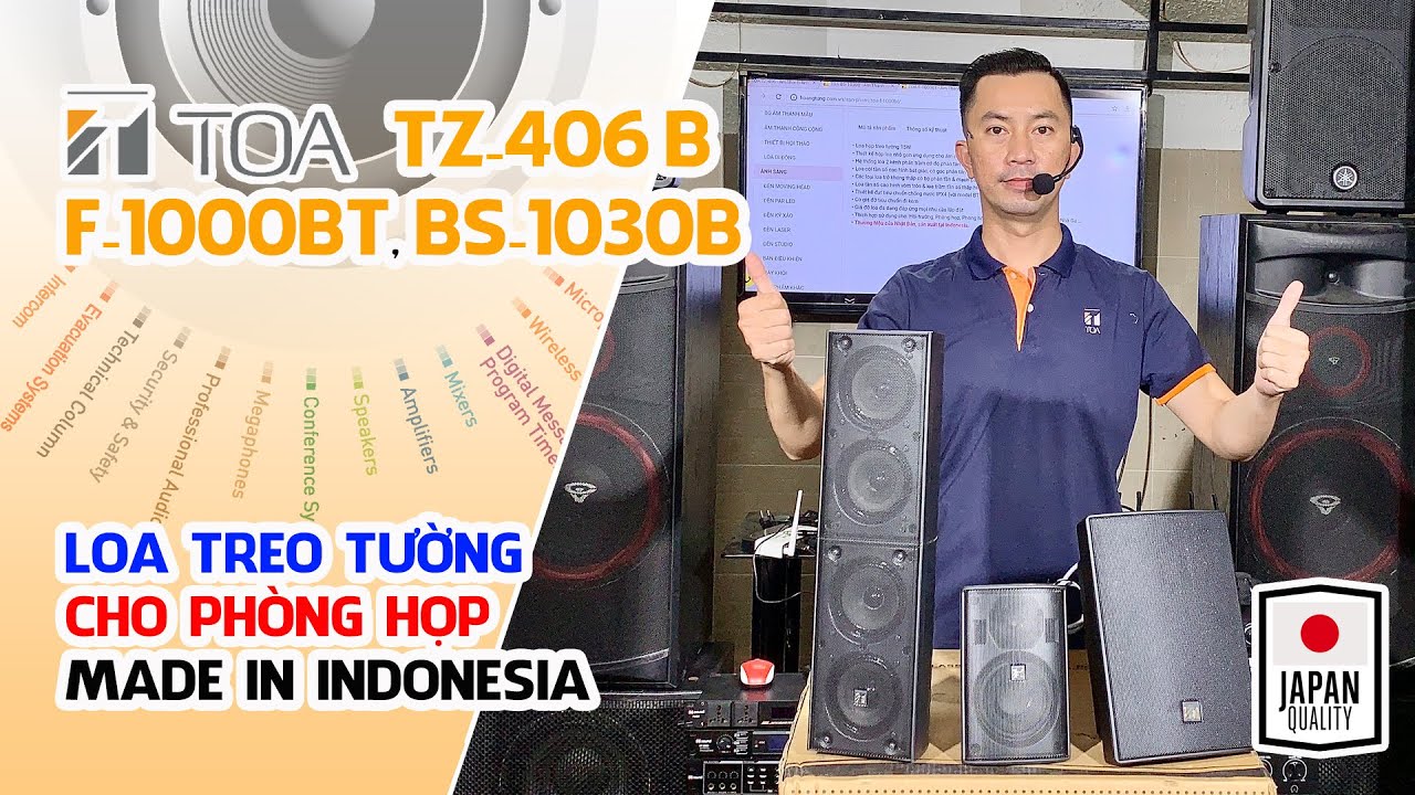 Loa Treo Tường cho Phòng Họp // TOA TZ-406B , BS-1030B , F-1000BT #V96