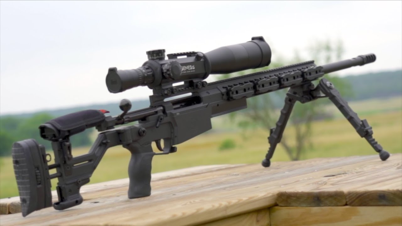 .338 Lapua Accuracy International AXSR Стрельба на 1000 ярдов