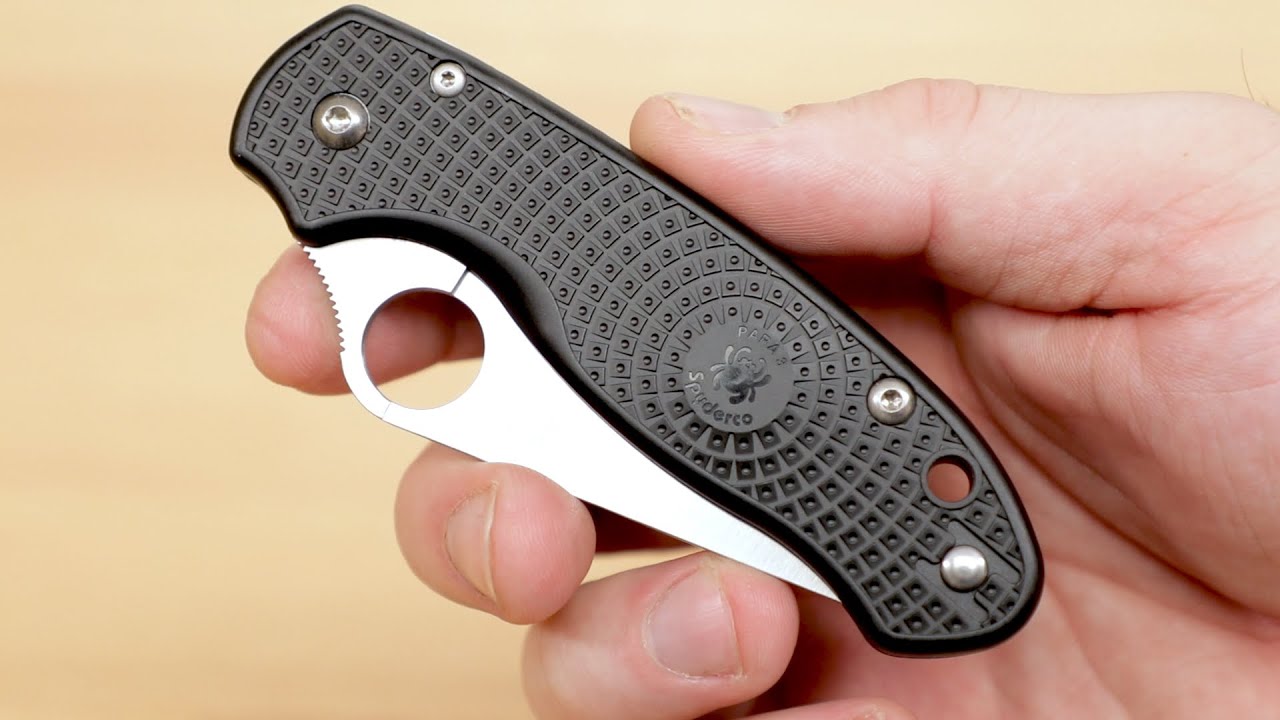 ОЧЕНЬ ПРОТИВОРЕЧИВЫЙ НОЖ! Spyderco Para3 lightweight CTS-BD1N