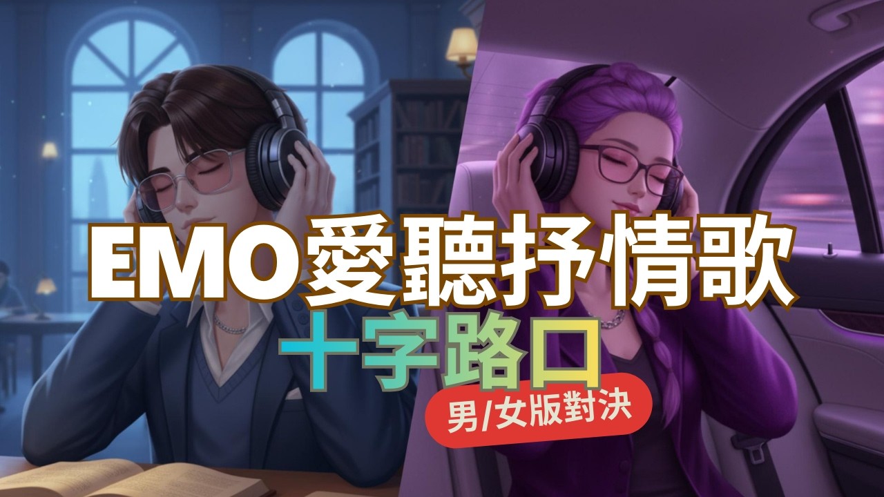 【POP對決】《十字路口》 emo愛聽抒情歌 | ♂️♀️對決，留言告訴我，你(妳)比較喜歡哪一版? | 悟理定律