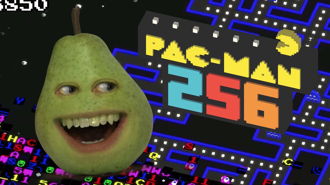 Груша играет в PAC-MAN 256: Glitch in the Matrix!