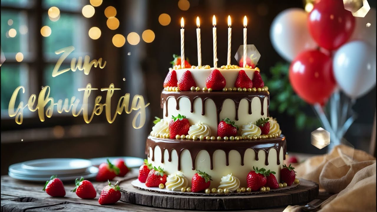 Alles Gute zum Geburtstag 🎂 | German Happy Birthday Song Video