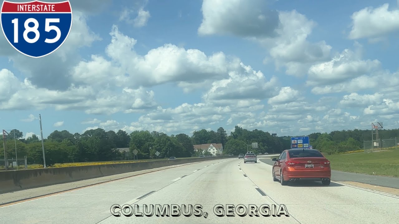 I-185 North - Columbus, GA - 4K Highway Drive - JoshtheYouTuber