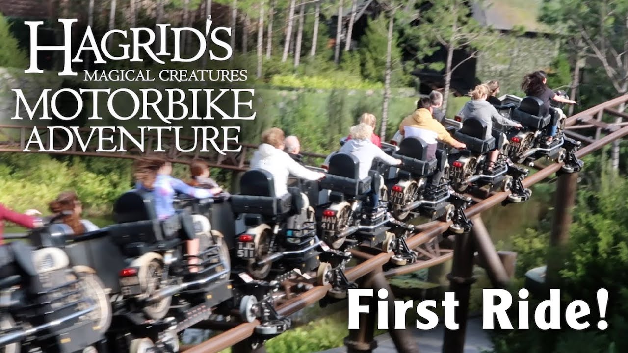 Taking Our First Rides on Hagrid's Motorbike Adventure at Islands of Adventure!