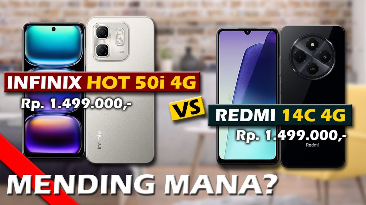 MENDING MANA? INFINIX HOT 50i 4G VS XIAOMI REDMI 14C 4G