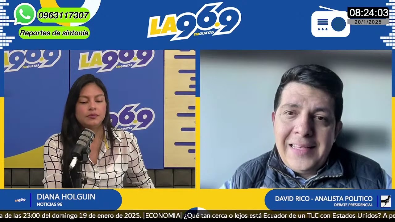 An&aacute;lisis del debate | David Rico | Analista Pol&iacute;tico | Noticias96 | LA96.9FM Guayas | 20/01/2025