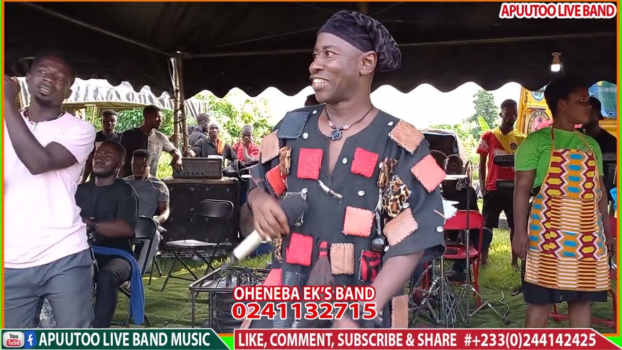 Apuutoo live band music with Oheneba EK Performs M3su Awer3ho Su Akwasi Bona & Y3 Br3 Ma Owuo