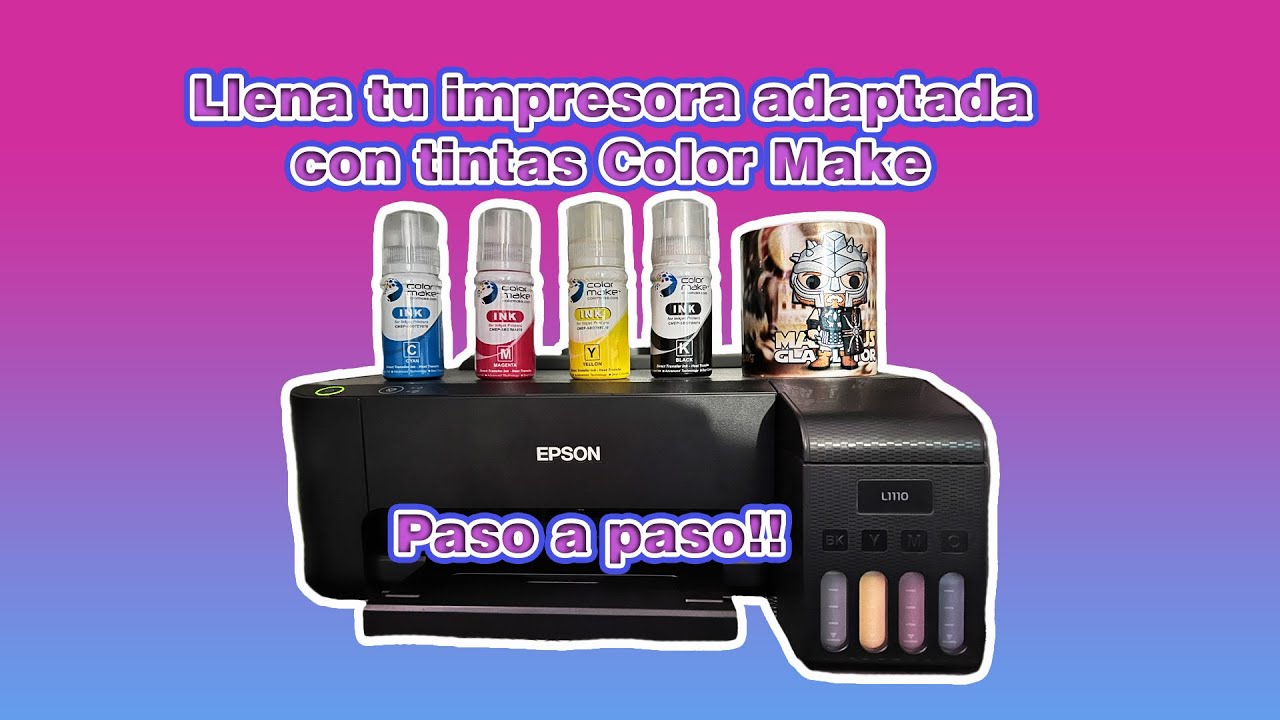 Llena tu impresora adaptada para sublimaci&oacute;n con la mejor tinta del mercado, Color Make!!