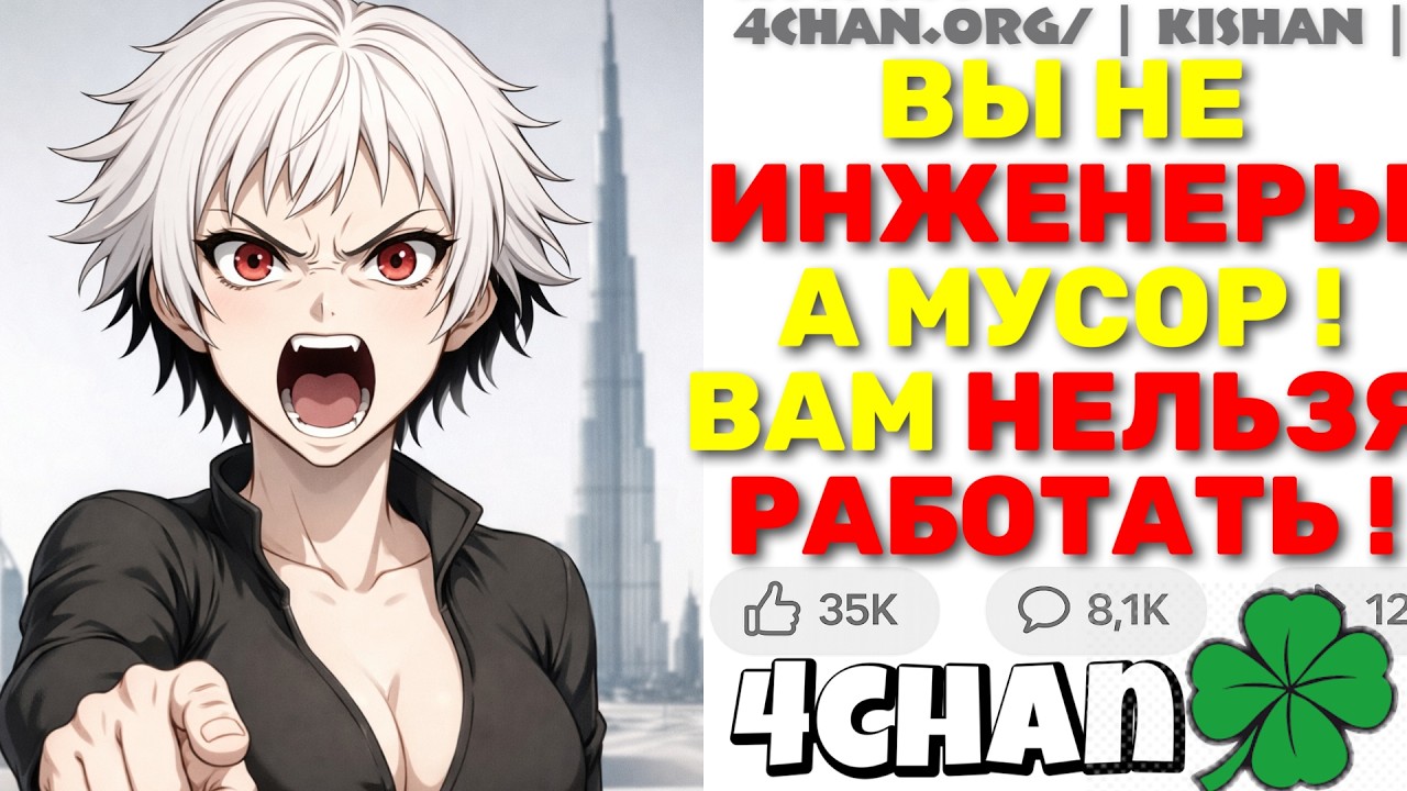 Феминистка Решила Диктовать Правила Инженерам — Но Жёстко ОБЛОМАЛАСЬ! | 4chan Истории