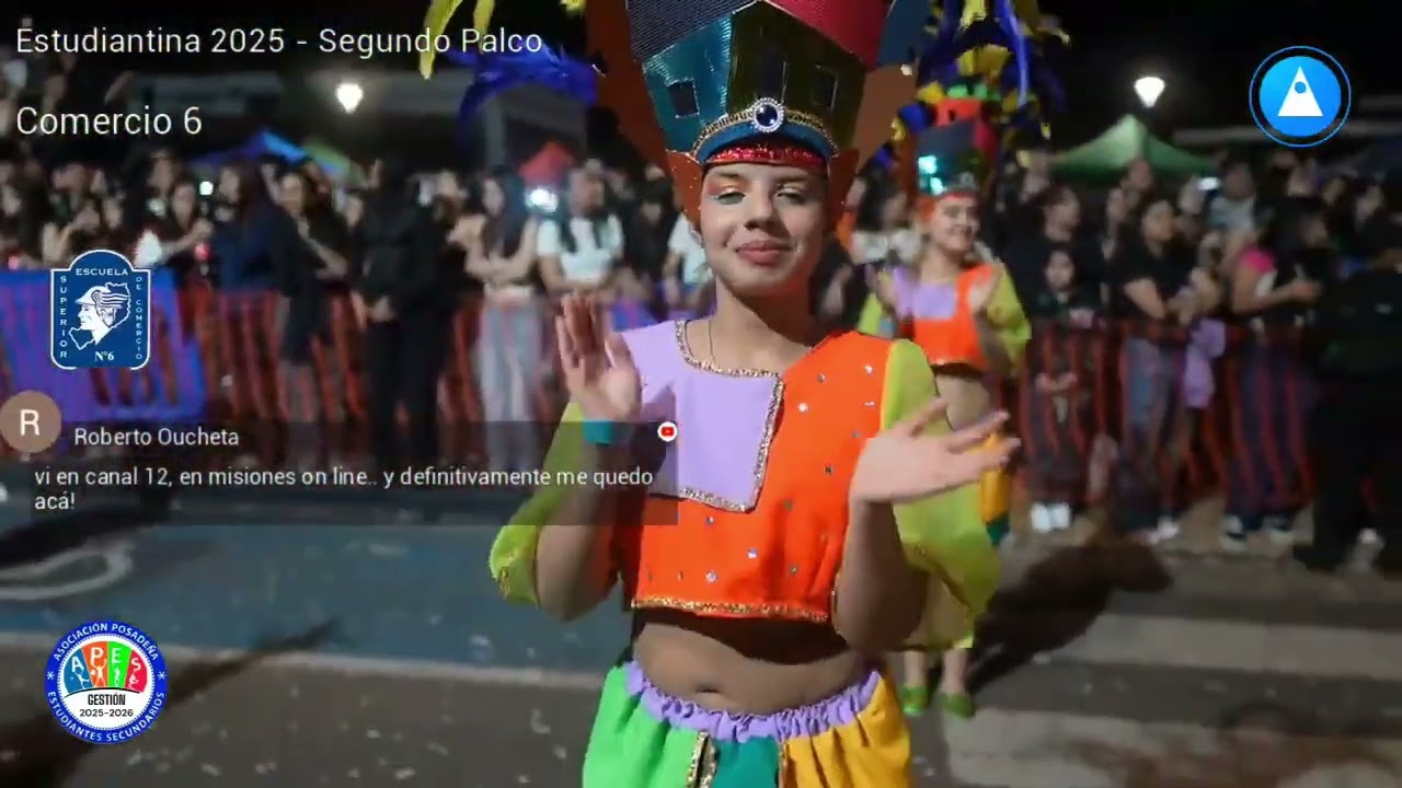 Colegio Comercio N.º 6 – Quinquela, alma de La Boca | Estudiantina Posadas 2025 🎨 Color y tradición