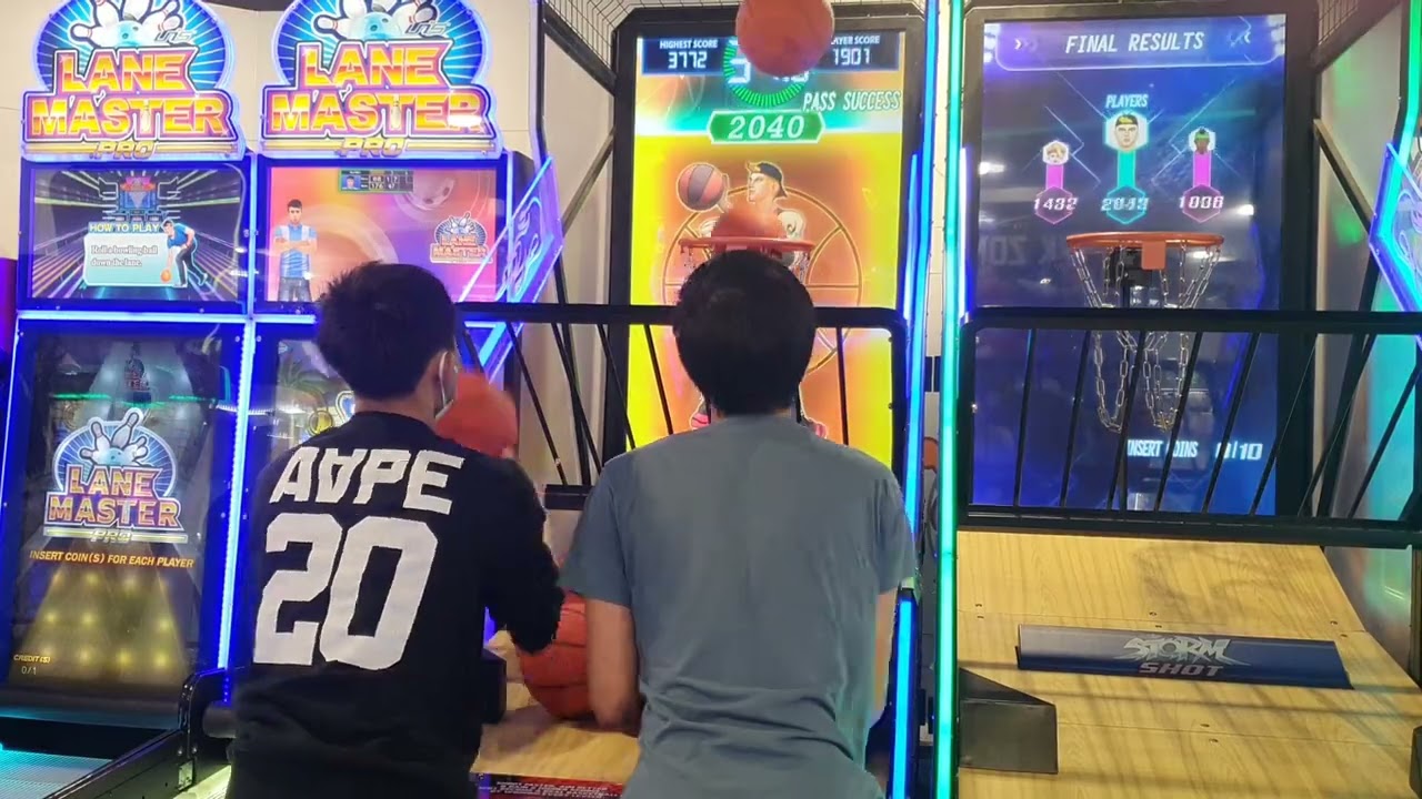 Storm Shot Arcade 炫動籃球機 (Easy) - DOUBLE TEAM POWER over 5000 points (CPU had messed up at Stage3💩)