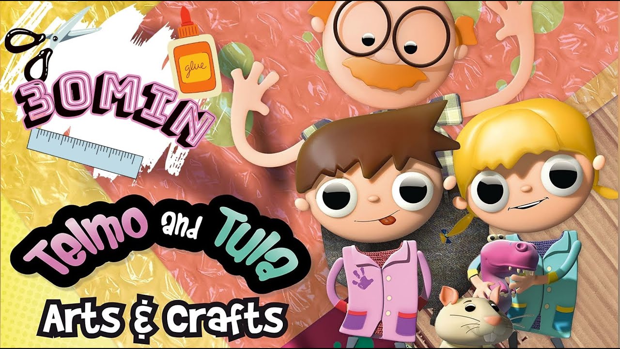 Arts and Crafts for Kids. Telmo & Tula Compilation.30 minutes non stop animation for kids