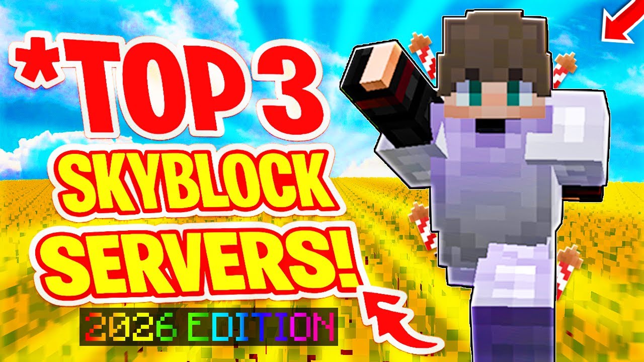 TOP 3 SKYBLOCK SERVERS! *2026 EDITION* | Minecraft Skyblock Servers