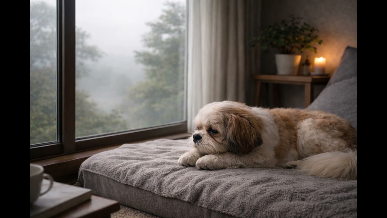 Cloudy Morning Calm Dog ☁️ Soft Grey Light | 穏やかな朝 30min