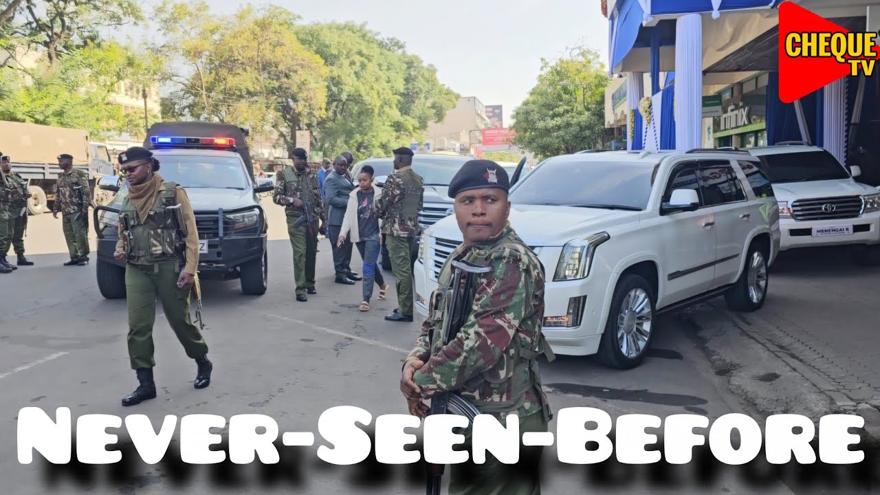POWERFUL! Mighty Prophet Dr. David Owuor Heavily Guarded as He Leaves Merica Hotel, Nakuru 
