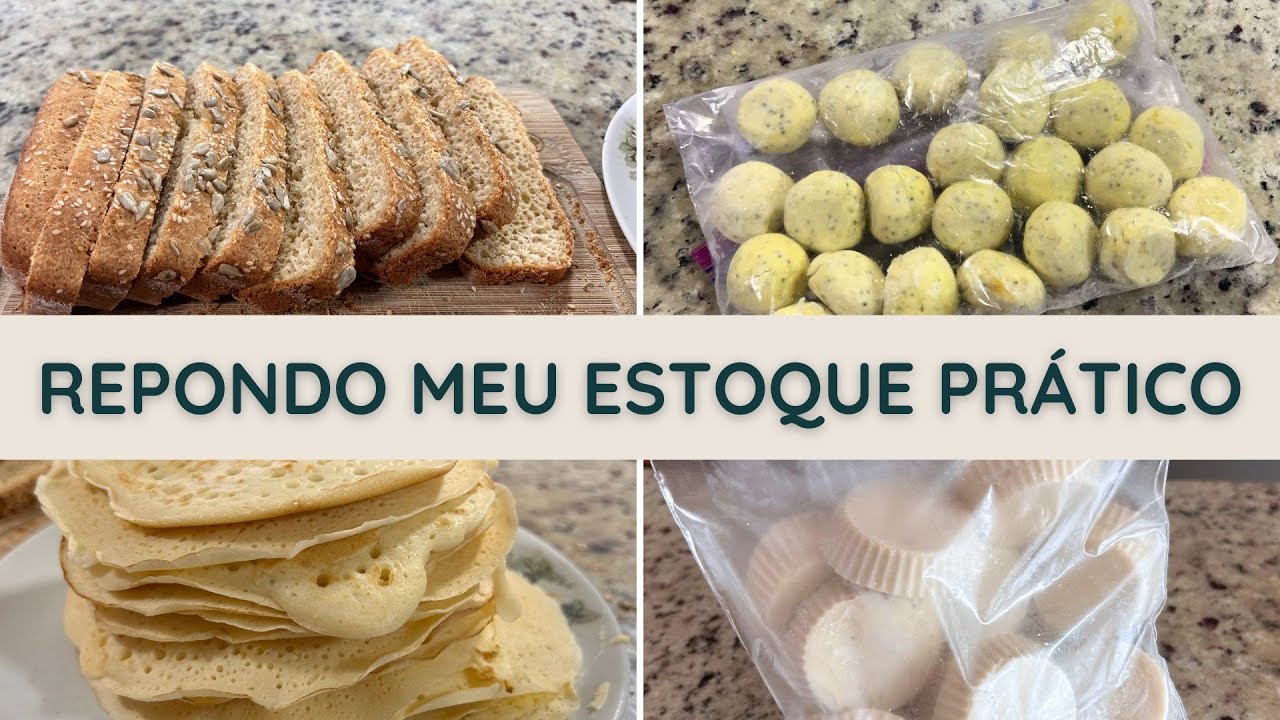 REPONDO ESTOQUE DO MEU CONGELADOR | Congelando lanches e bases para cozinhar de forma prática
