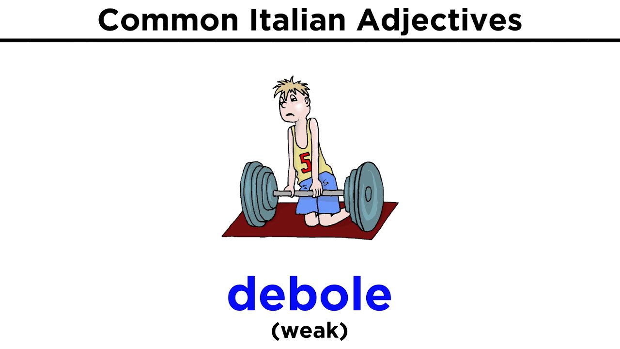 Italian Adjectives: Grammar and Vocabulary
