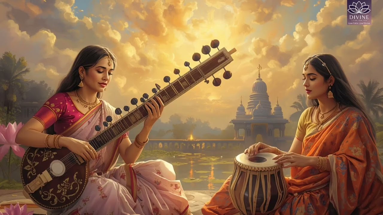 🦚Indian classical spiritual music🎶divine sounds for spiritual healing, therapy & positive energy⚡