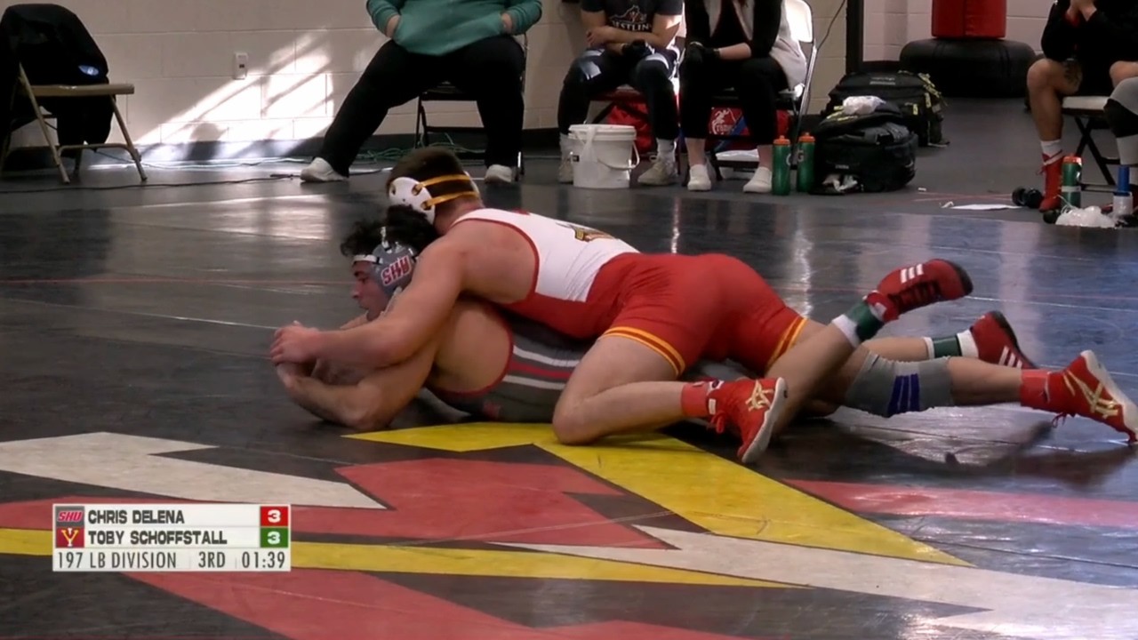 197lbs Toby Schoffstall (VMI) vs Chris DeLena (Sacred Heart)