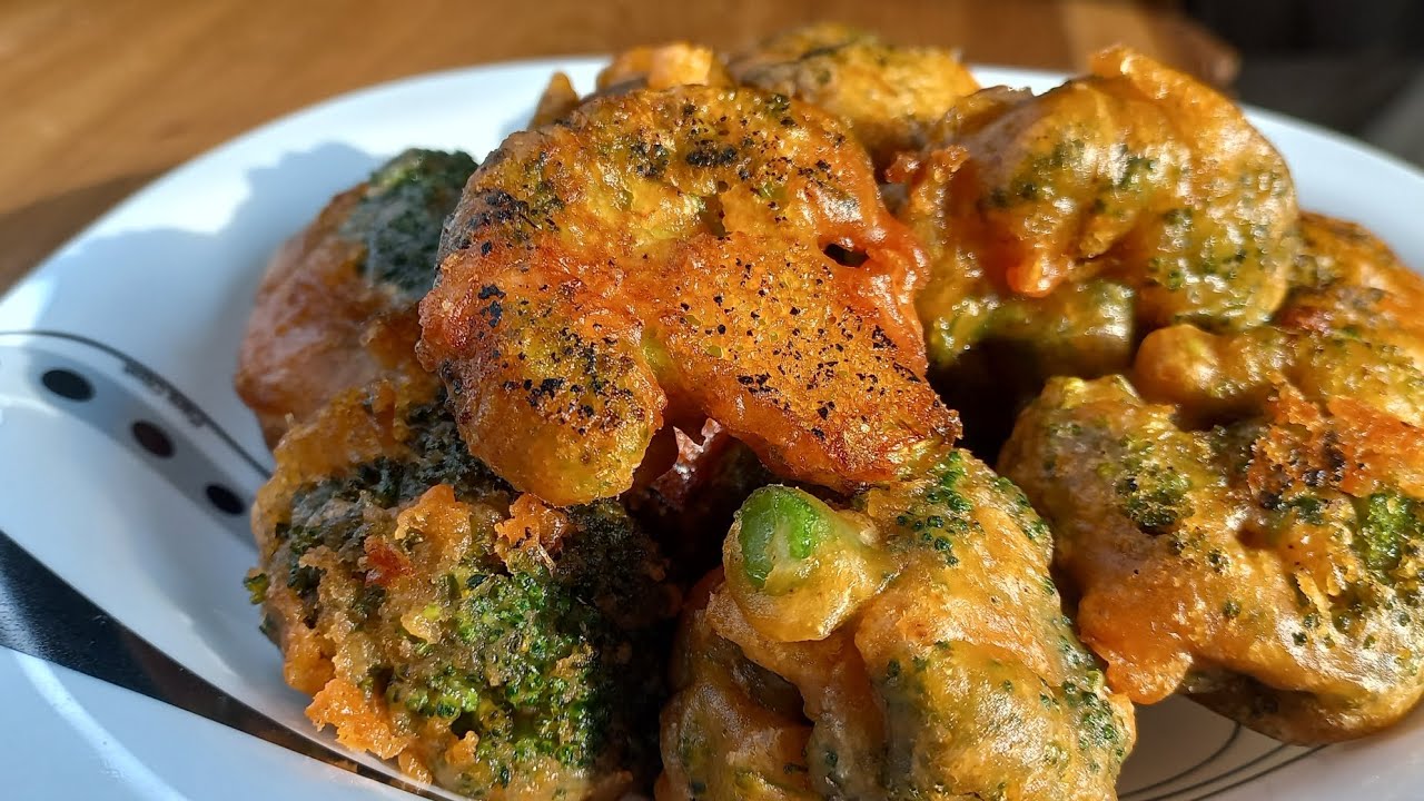 🥦 simple and delicious recipe 😋 for fried broccoli 🥦 in batter!