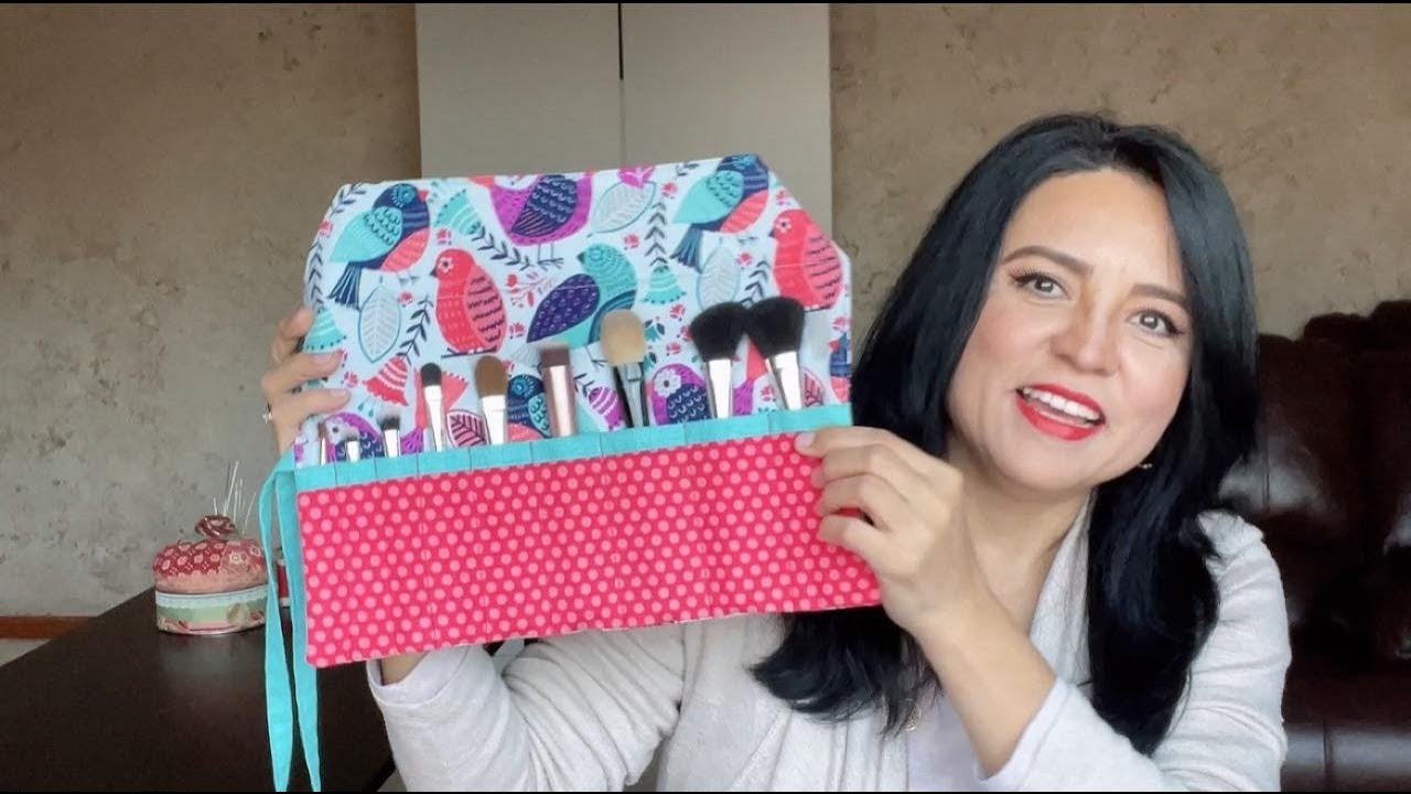 Estuche para Brochas de maquillaje, Porta pinceles / Makeup Brush Roll