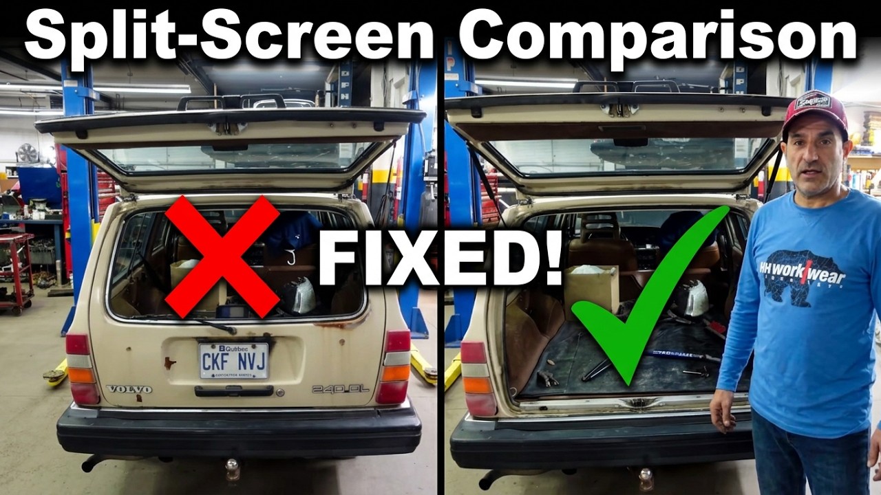 How To Replace Hatch Struts VOLVO 240 Wagon