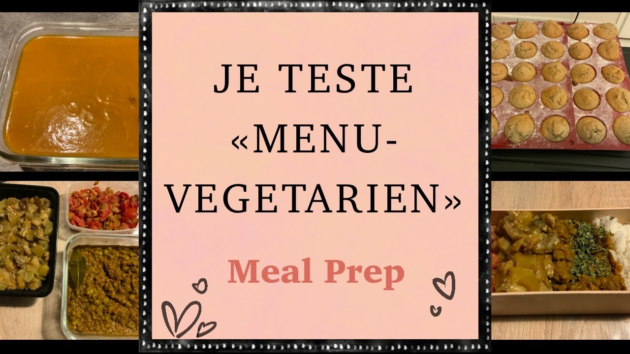 IDÉE MENU // MEAL PREP // BATCH COOKING // VEGETAL