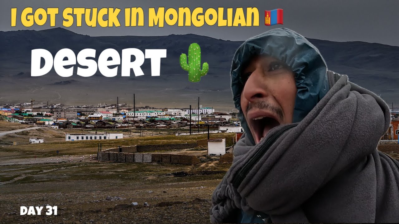 I got stuck in the Mongolian￼  Desert || Indian in Mongolia 🇲🇳