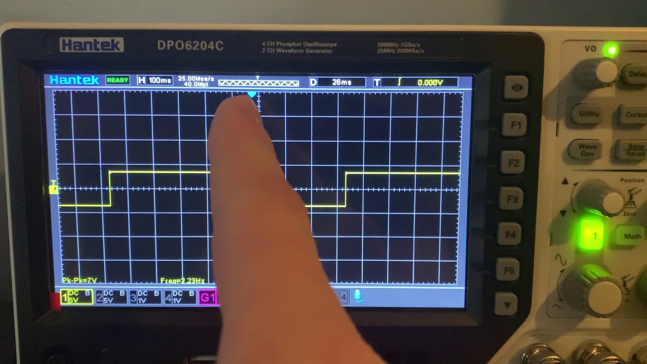 Test oscyloskopu HANTEK DPO6204C (DPO6000 SERIES)