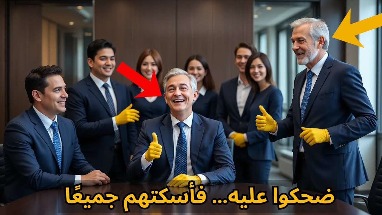 عامل نظافة أسود يدخل اجتماع مجلس الإدارة… الضحك يتوقف عندما يكتشفون من يكون حقًا
