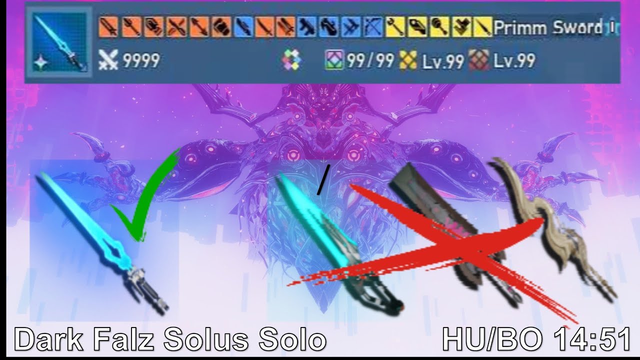 Primm Only -Sign of the Planetbreaker- Dark Falz Solus Solo Hu/Bo 