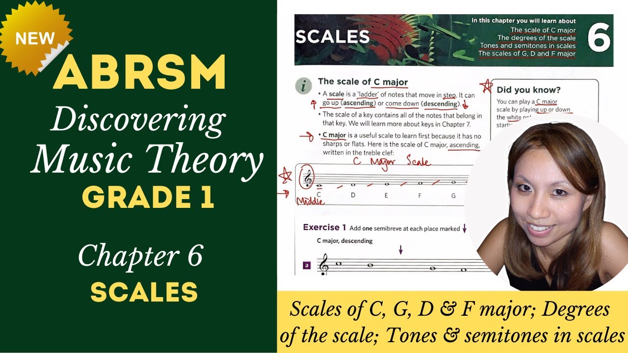 ABRSM Music Theory - 'Discovering Music Theory' Grade 1 Ch.6 'Scales' Walkthrough Sample
