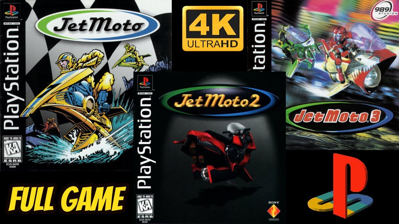Jet Moto TRILOGY Collection | PS1 | 4K60ᶠᵖˢ UHD🔴 | Longplay Walkthrough Playthrough Full Movie Game