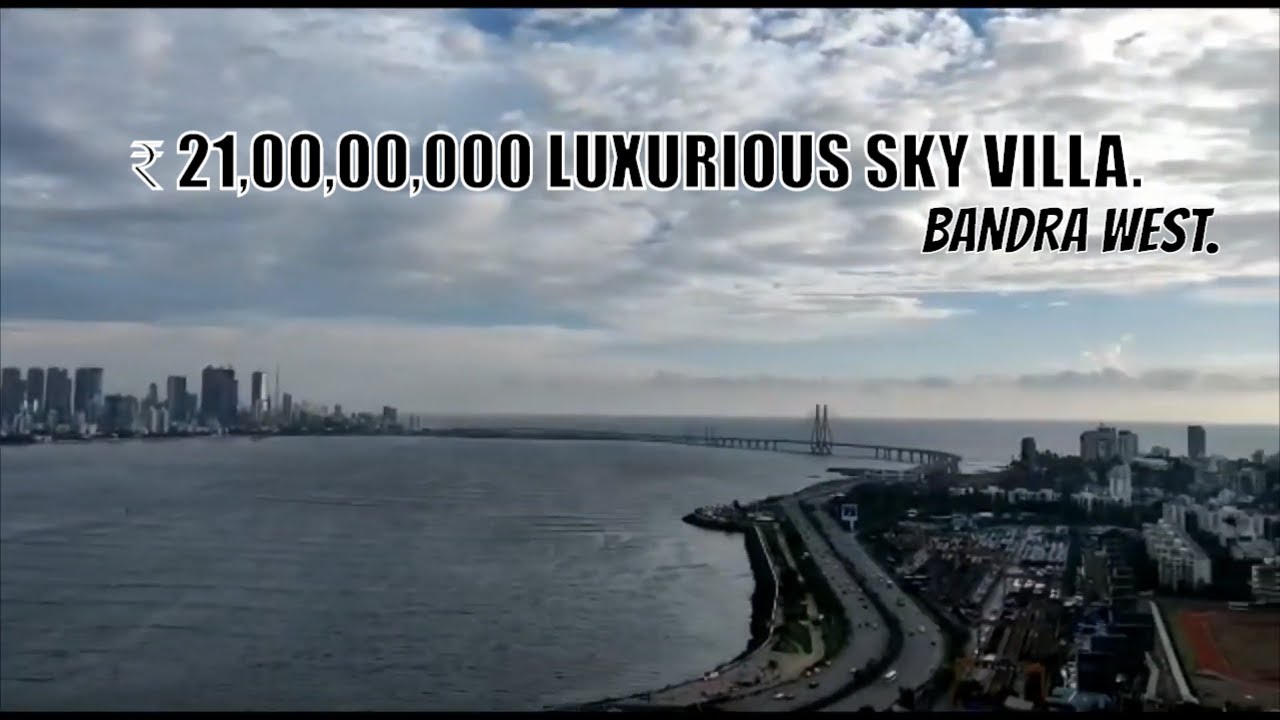 21,00,00,000 ₹ Sea Facing 4BHK SKY VILLA with Personal Swimming Pool, BANDRA WEST | 81 Aureate.