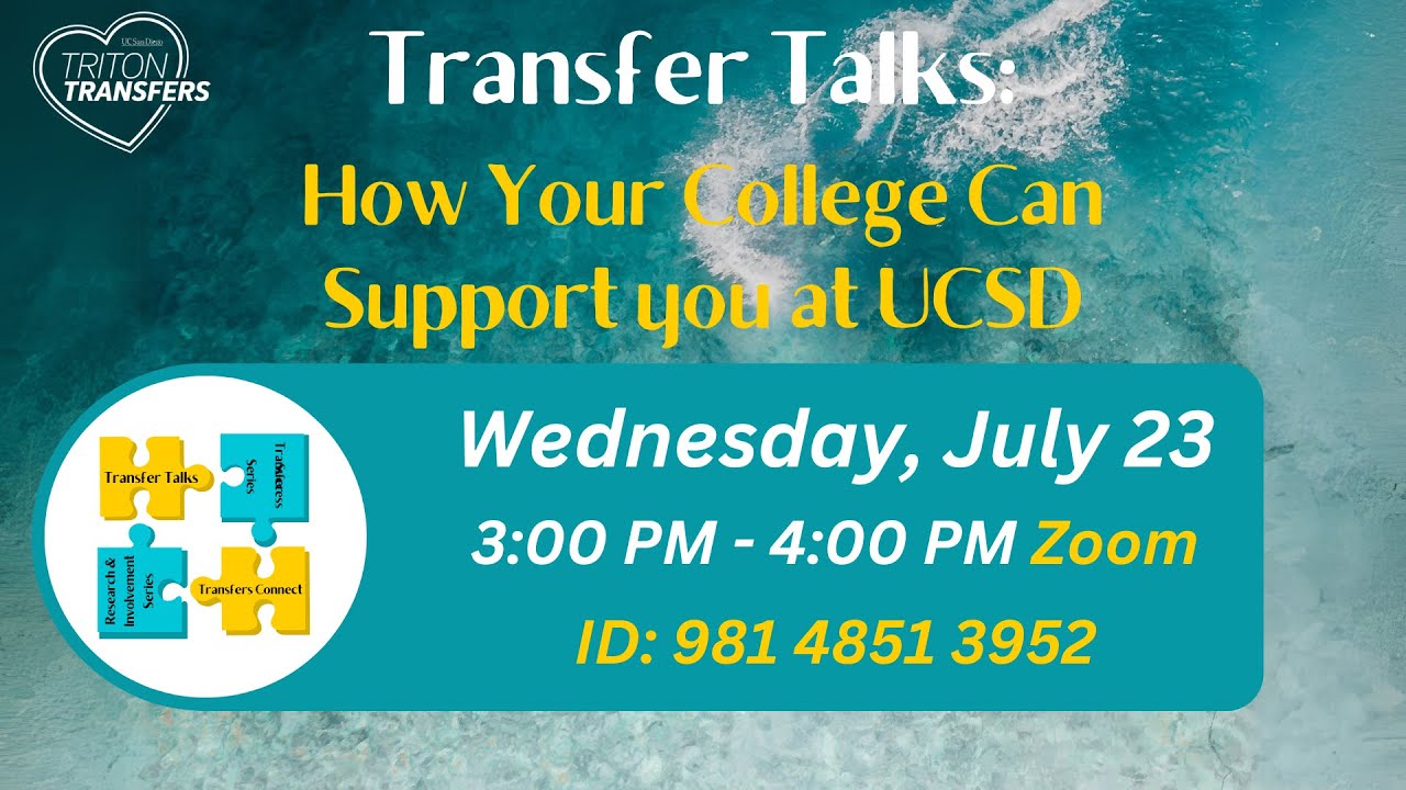 How Your College Can Support you at UCSD 7.23
