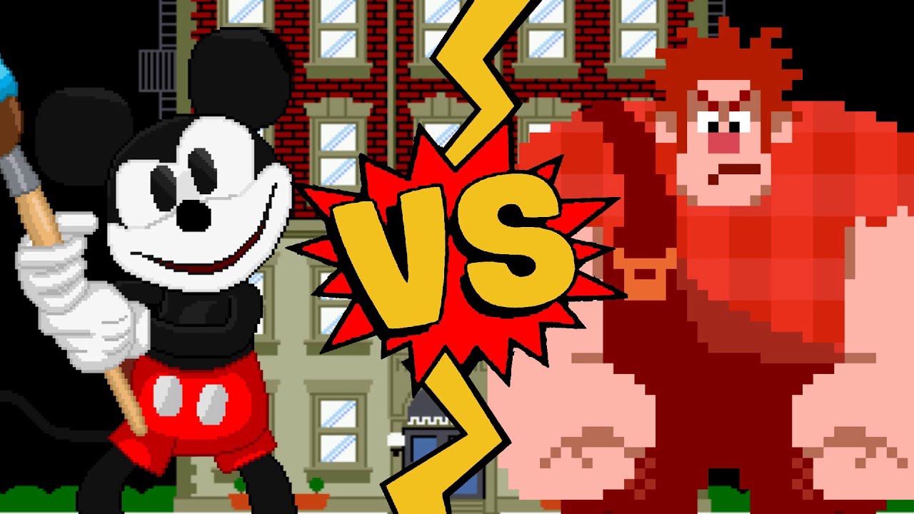 M.U.G.E.N. Battles | Mickey Mouse vs Wreck-It Ralph