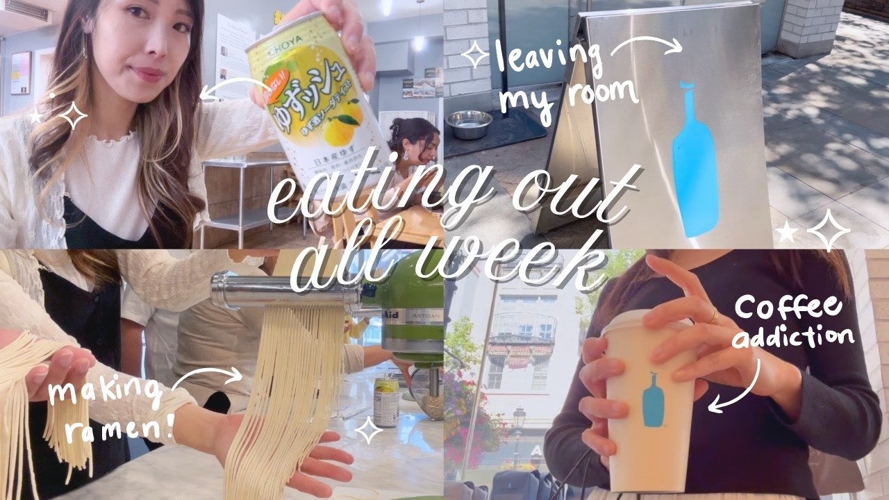 coffee jitters and a realistic week eating out in the Bay Area 🍜