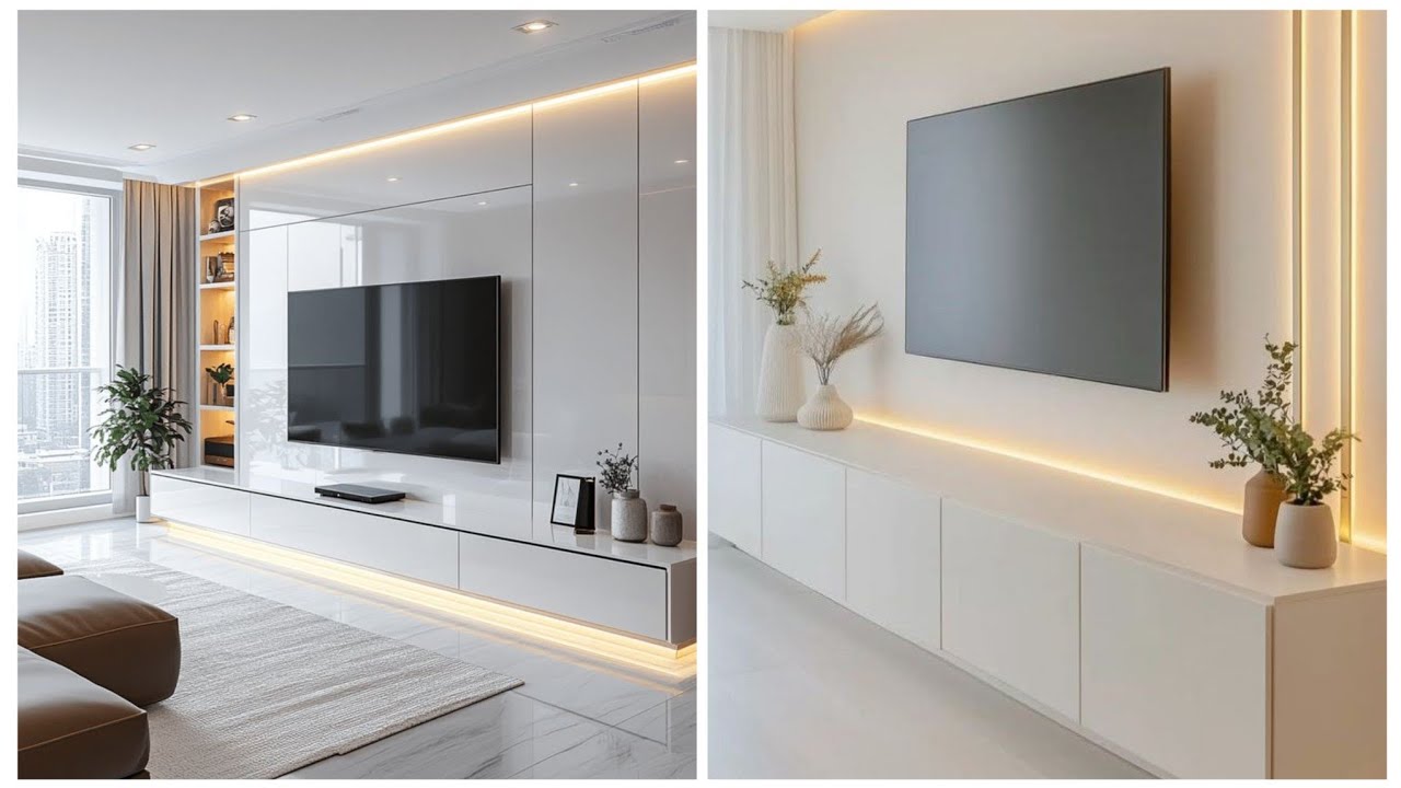Simple TV Unit Design Ideas for Indian Homes | Modern Living Room TV
