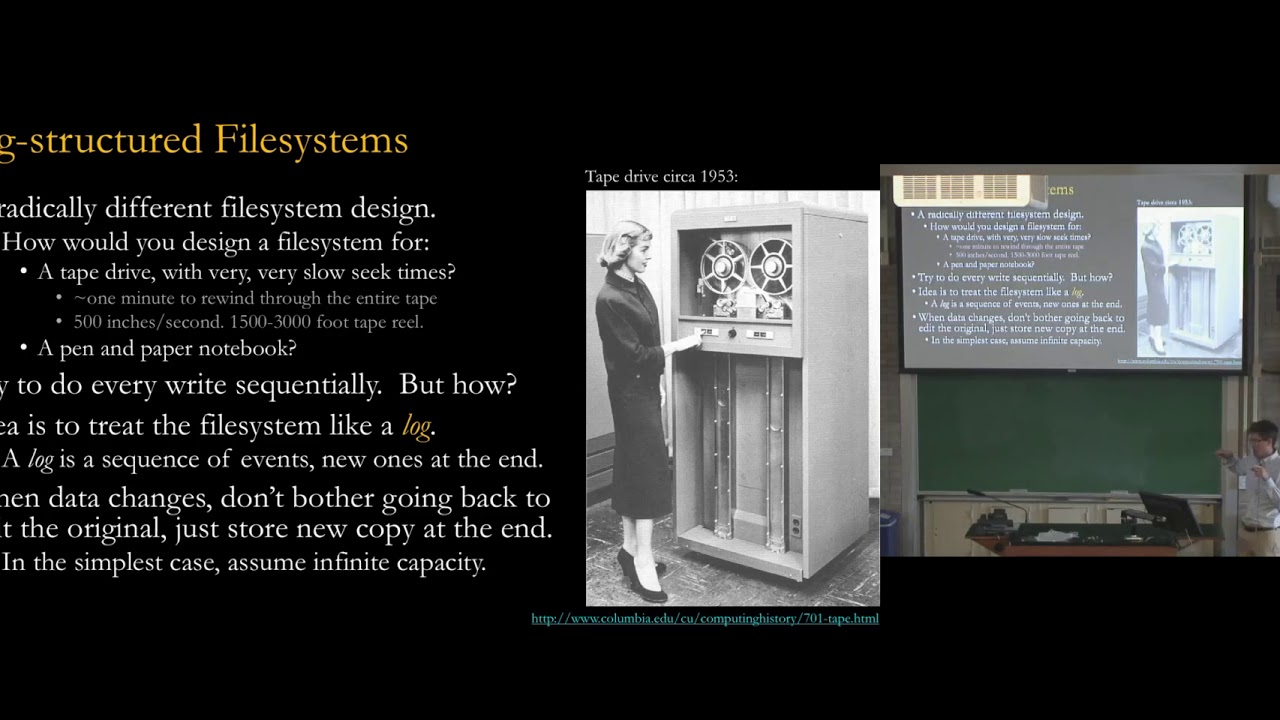EECS-343 Lecture 18: Log structured File Systems