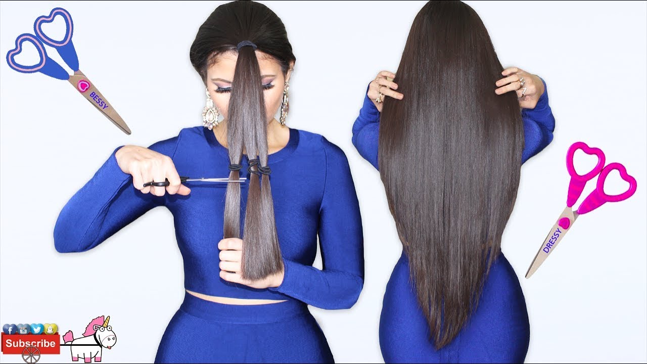 Como Cortar El Cabello En Capas y V 💇 Hazlo Tu Misma 🦄 Bessy Dressy