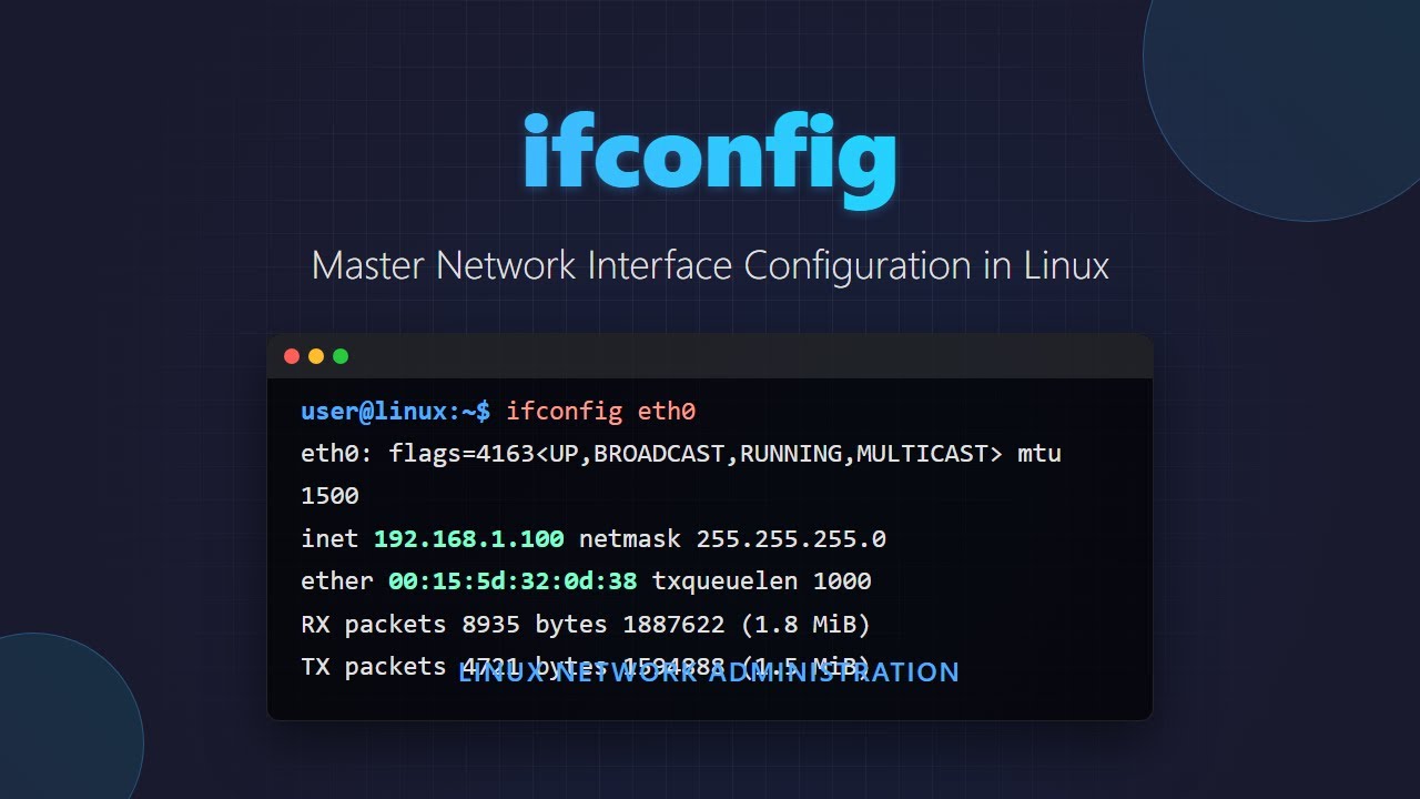 ifconfig Command Tutorial: Linux Network Configuration for Beginners