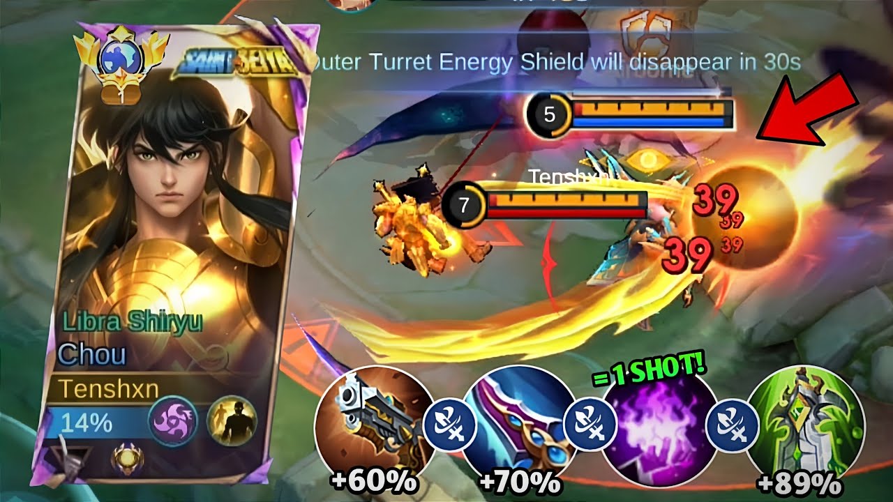 I RECOMMEND THIS CHOU PERFECT WINSTREAK BUILD AGAINST META HEROES IN SOLO RANK (must try) 🔥🔥
