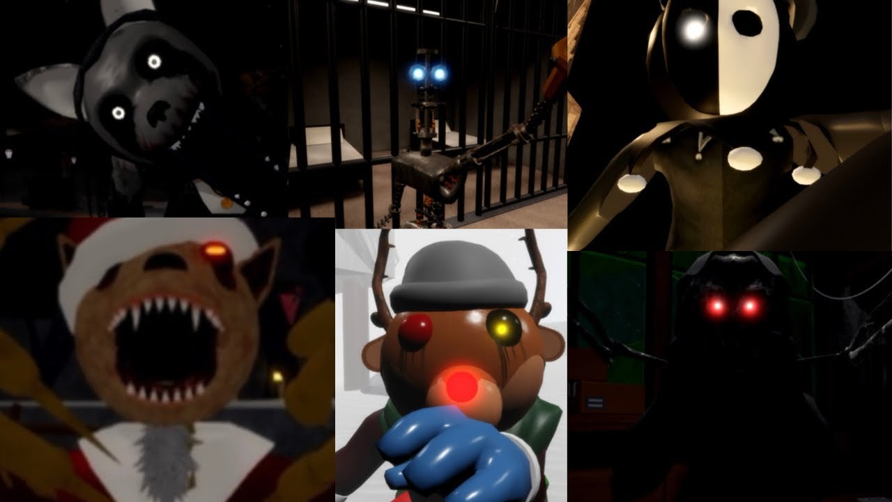 Acurate Piggy Roleplay: All badge skin jumpscares.