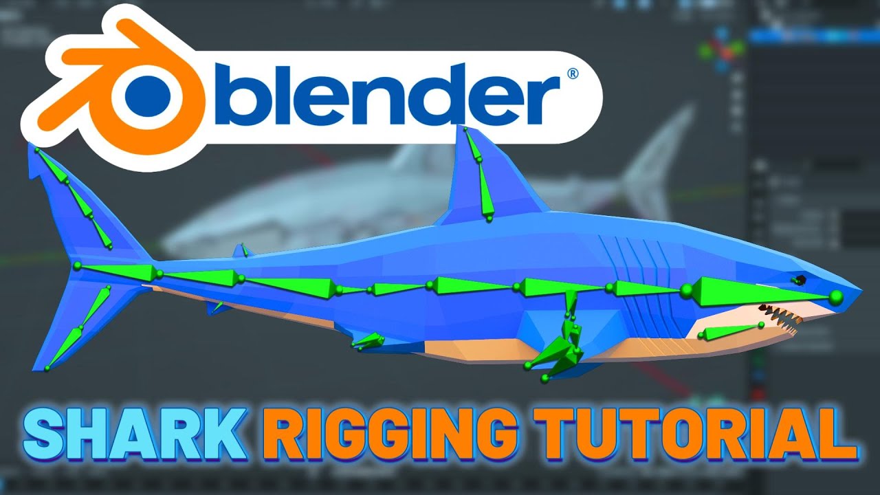 Shark Rigging in Blender Tutorial | By Malikose Studio