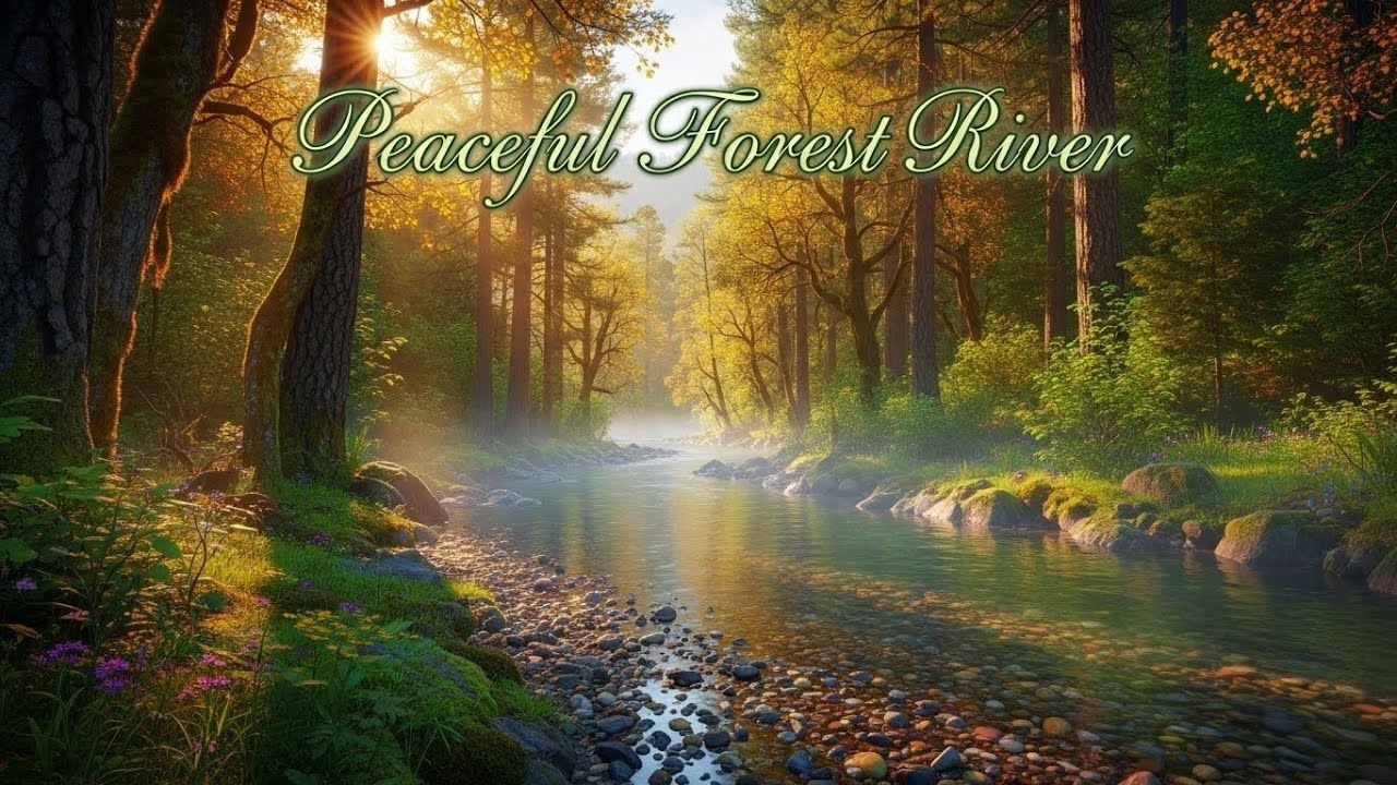 Tranquil River Flow 🌿 Soothing Nature Soundscape for Sleep and Stress Relief #133