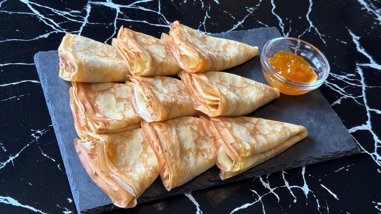 Easy Homemade Crepes Soft & Delicious