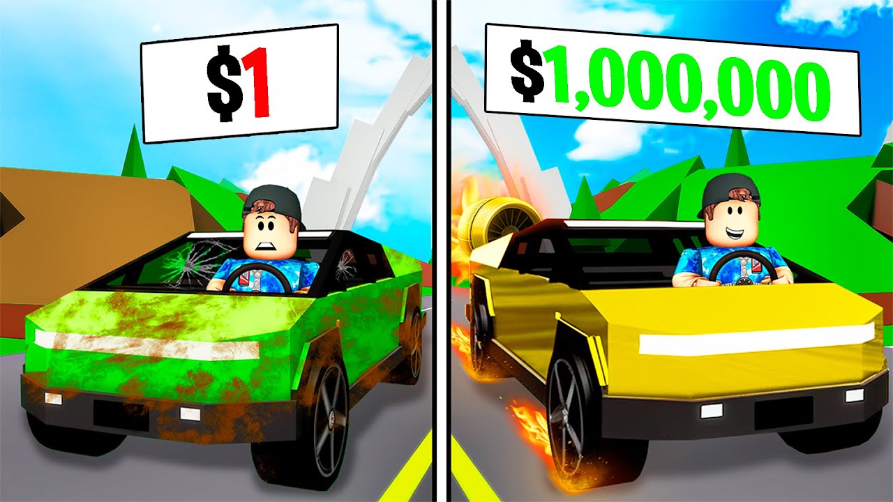 $1 to $1,000,000 Tesla in Brookhaven RP!!