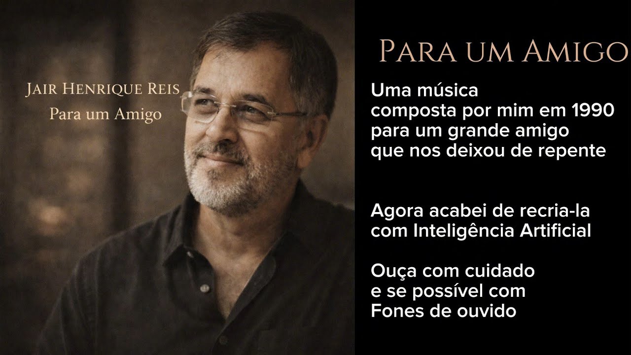 Para um Amigo (Música e Letra: Jair Henrique Reis) 