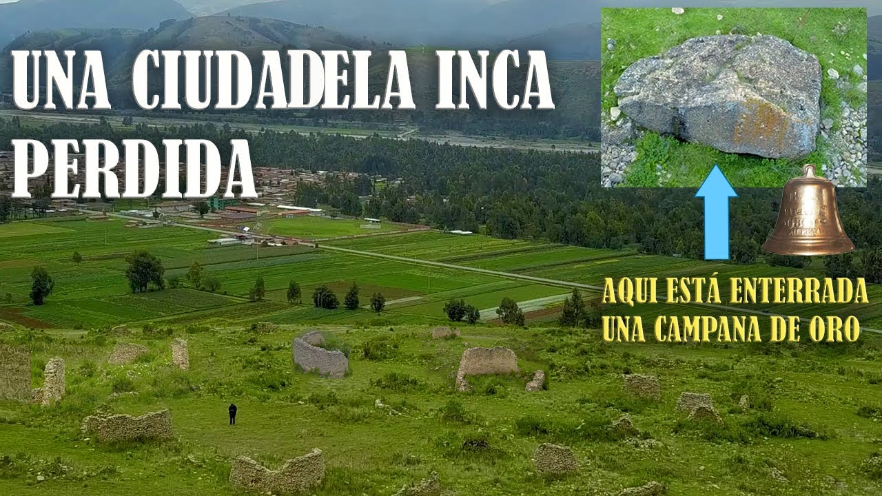 Restos arqueológicos abandonados Huauyaj Marca. Campana de oro enterrada. Muquiyauyo