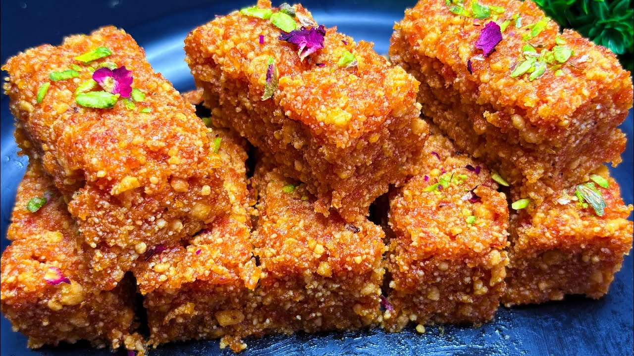 ना मावा ना पनीर 1 गिलास दूध से बनाए गाजर का दानेदर कलाकंद | Kalakand Recipe | Gajar Barfi | Kalakand